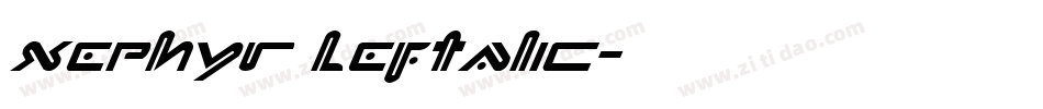 Xephyr Leftalic字体转换